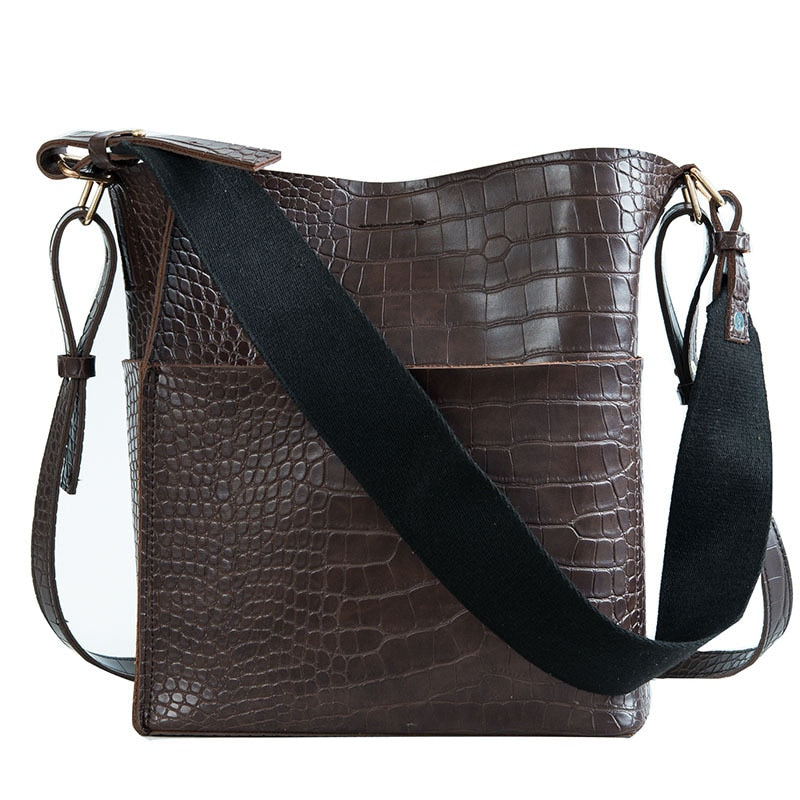 Leather Alligator Handbag